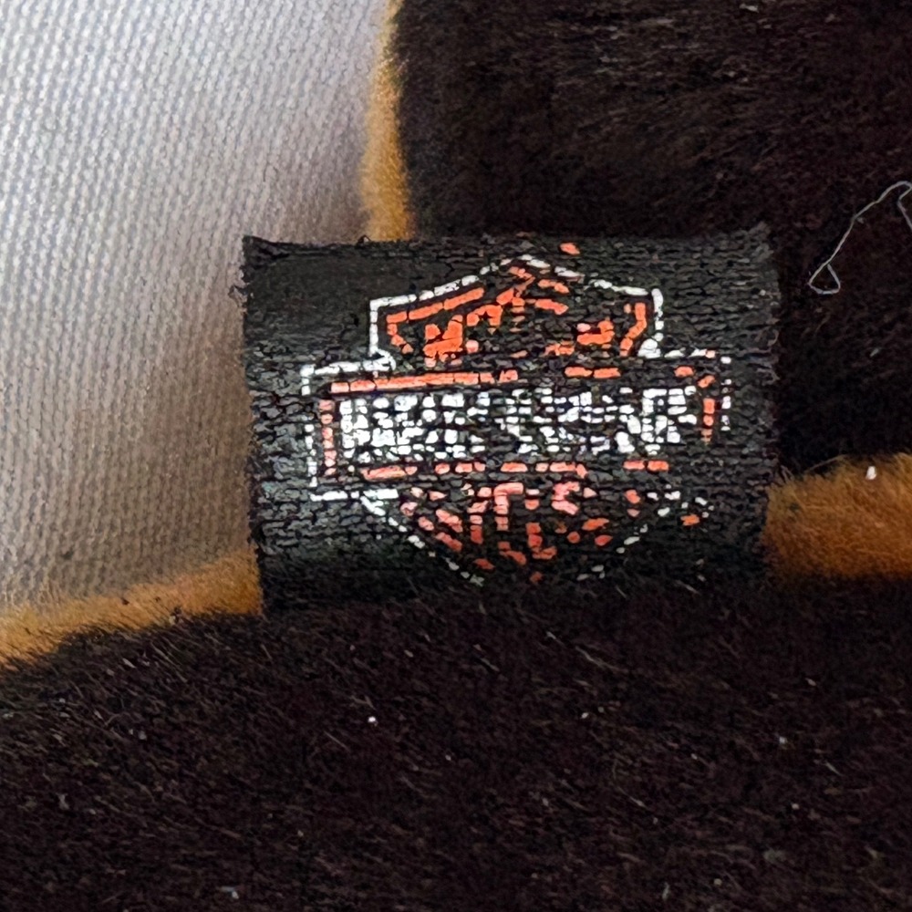 Harley-Davidson Rottweiler Plush Dog Orange Bandana 2003 Collectible 14 Inch - Picture 3 of 13